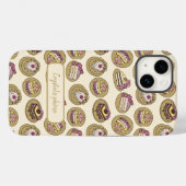 Cute Cake Pattern, gepersonaliseerd Case-Mate iPhone Case (Achterkant (horizontaal))
