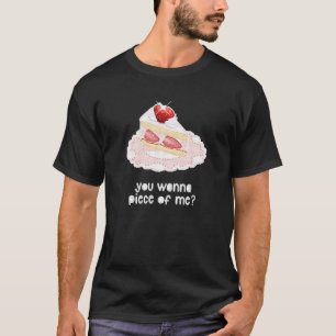 Cute Cake Pixel Art Ironic Sarcastic Funny Gezegde T-shirt