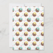Cute Cake Pop Balls First Birthday Uitnodiging (Achterkant)