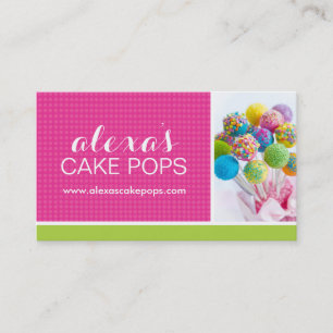 Cute Cake Pop Visitekaartje