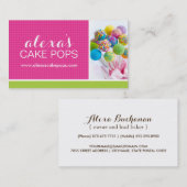Cute Cake Pop Visitekaartje (Voorkant / Achterkant)