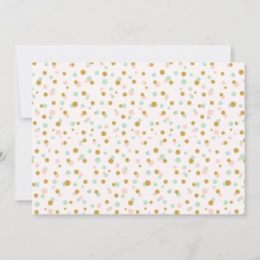 Cute cake-uitnodiging kaart (Achterkant)