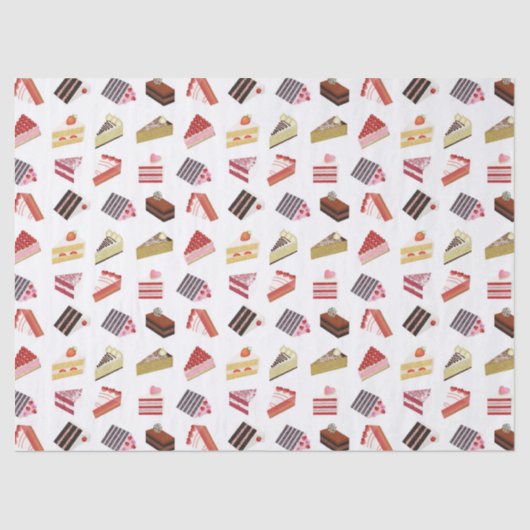 Cute Cake Variety Pattern Tissuepapier (Voorkant)