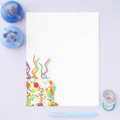 Cute Cake with Swirly Candles Flyer (Enkel)