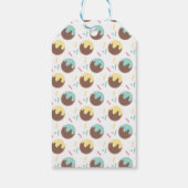 Cute Cakepop Balls First Birthday Frosting Cadeaulabel (Achterkant)