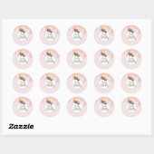 Cute Cakepop Balls First Birthday Frosting Ronde Sticker (Vel)