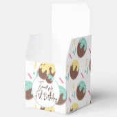 Cute Cakepop Balls First Birthday Sprinkles Bedankdoosjes (Geopend)