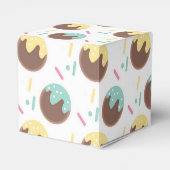 Cute Cakepop Balls First Birthday Sprinkles Bedankdoosjes (Achterkant)