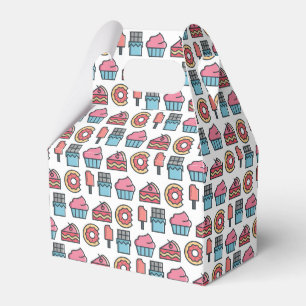 Cute Cakes and Desserts Pattern Bedankdoosjes