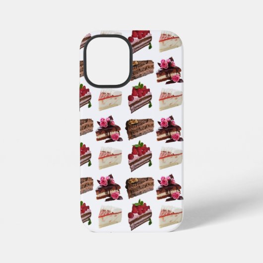 Cute Cakes desserts Pattern iPhone Hoesje (Achterkant)