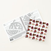 Cute Cakes Lovers Desserts Pattern Notitieboek (Binnen)