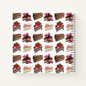 Cute Cakes Lovers Desserts Pattern Notitieboek (Achterkant)