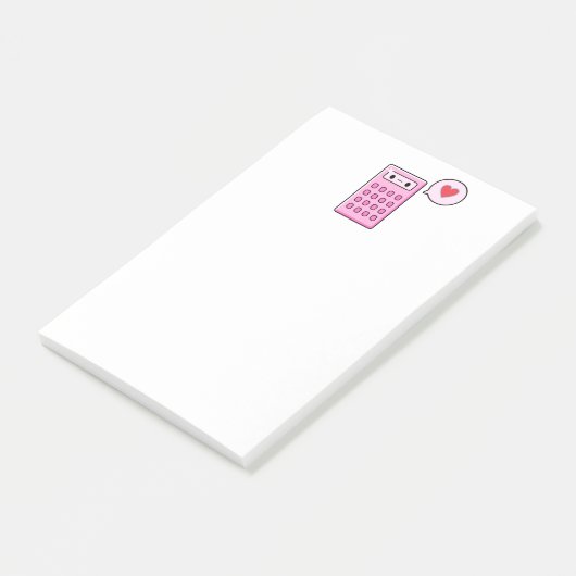 Cute Calculator Post-it® Notes (Schuin)