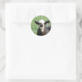 Cute Calf Ronde Sticker (Tas)