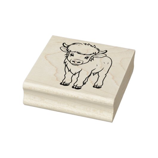 Cute Calf Rubberstempel (Stempel)
