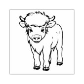 Cute Calf Rubberstempel (Afrduk)