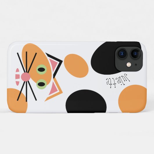 Cute Calico Cat  Case-Mate iPhone Case (Achterkant (horizontaal))