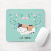 Cute Calico Cat Florals Specialized Mousepad Muismat (Met muis)