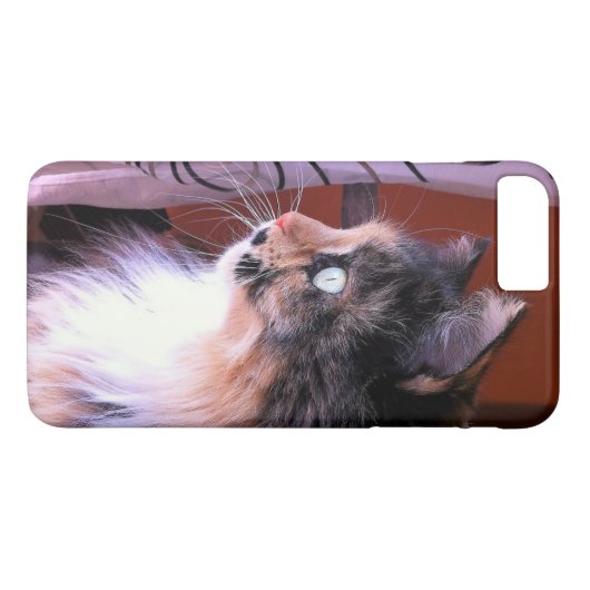 Cute Calico Cat Iphone 8s/7s Telefoon Case (Achterkant (Horizontaal))