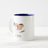 Cute Calico Cat Personalized Mug Tweekleurige Koffiemok (Voorkant links)