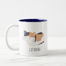 Cute Calico Cat Personalized Mug