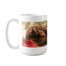 Cute Calico Cat Slaapend onder kerstboom