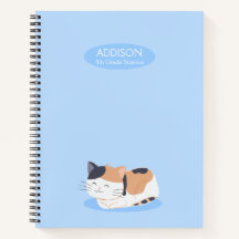 Cute Calico Cat Spiral Notitieboek