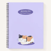 Cute Calico Cat Spiral Notitieboek (Voorkant)