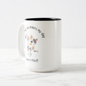 Cute Calico Cat Tweekleurige Koffiemok (Voorkant links)