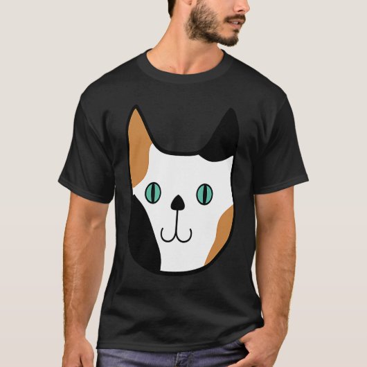 Cute Calico Kitty Cat Fun Adorable Kitten T-shirt (Voorkant)