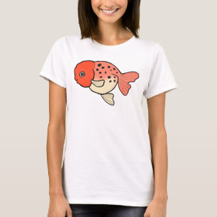 Cute Calico Ranchu Goldfish Fancy goudvis T-shirt