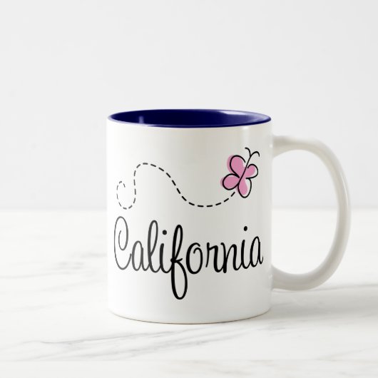 Cute California Design Tweekleurige Koffiemok (Rechts)