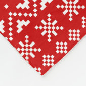 Cute California Kerstfeestay Pattern Xmas Fleece Deken (Hoek)