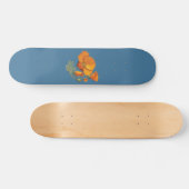 Cute California Poppy Flower Skateboard (Horizontaal)