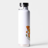 Cute California Poppy Flower  Style Waterfles (Rechts)