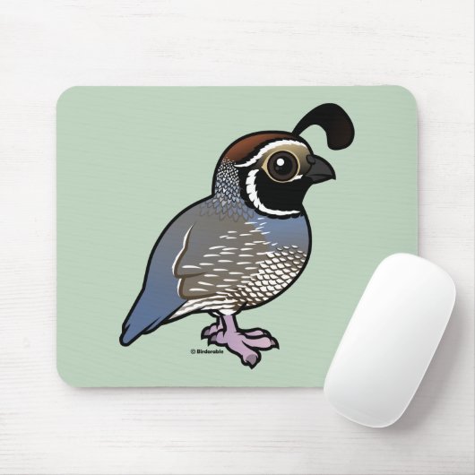 Cute California Quail Muismat (Met muis)