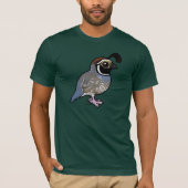 Cute California Quail T-shirt (Voorkant)