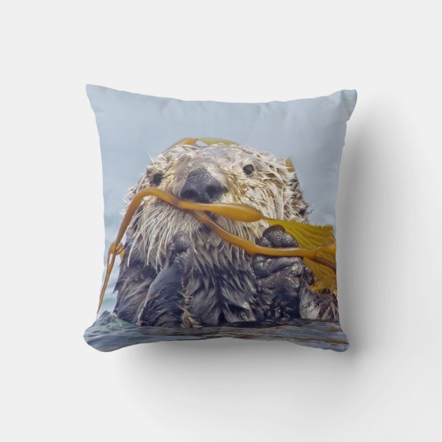 Cute California Zee Otter 2-side Pillow Kussen (Voorkant)