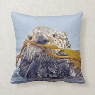 Cute California Zee Otter 2-side Pillow Kussen