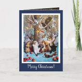 Cute Call of the Wild Kerstcard Feestdagen Kaart (Voorkant)
