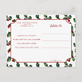 Cute Calligraphy Font Prettige feestdagen Two-Phot Briefkaart (Achterkant)