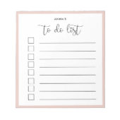 Cute calligraphy To Do List Notitieblok (Voorkant)