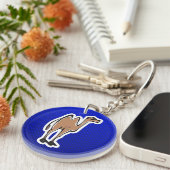 Cute Camel Blauw Sleutelhanger (Voorkant Rechts)