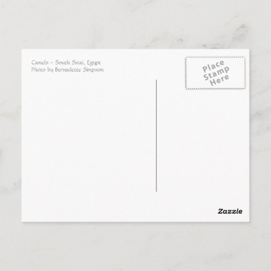 Cute Camel Briefkaart (Achterkant)