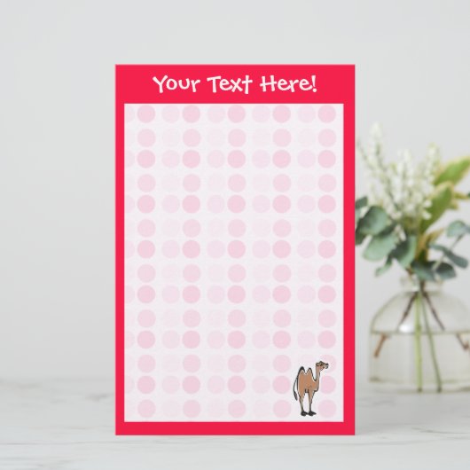 Cute Camel Briefpapier (Staand voorkant)