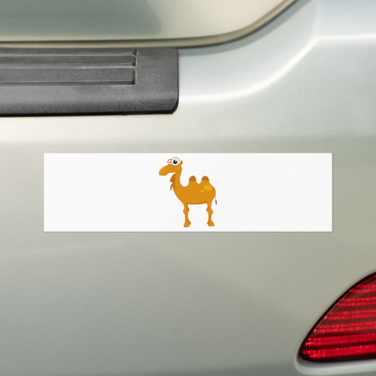 Cute camel bumpersticker (Op auto)