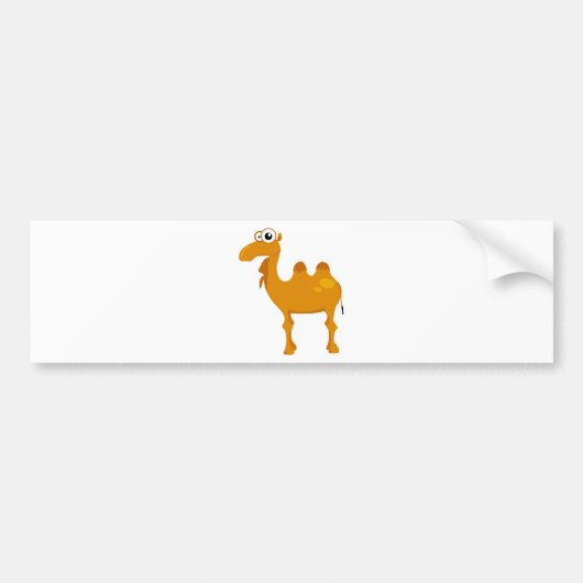Cute camel bumpersticker (Voorkant)