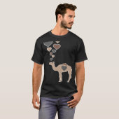 Cute Camel Hearts  Camel  I Love Camels T-shirt (Voorkant volledig)