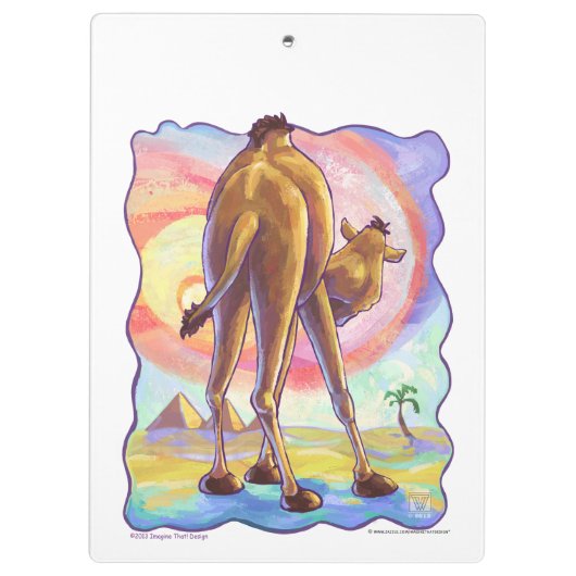 Cute Camel Kantoor Accessoires Klembord (Achterkant)