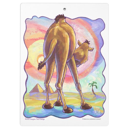 Cute Camel Kantoor Accessoires Klembord (Achterkant)